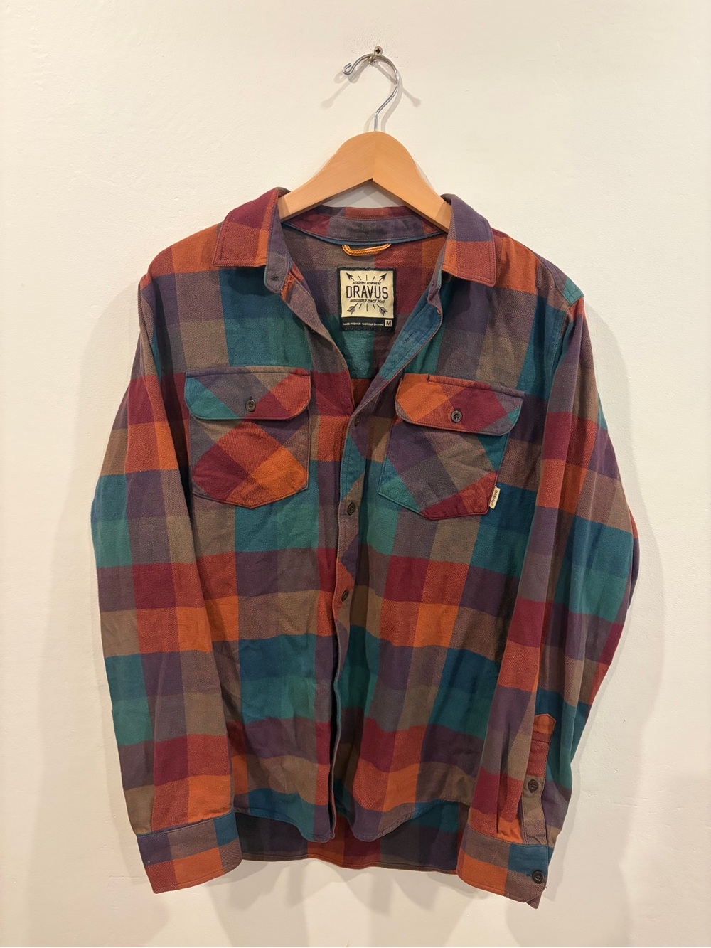 Dravus Men's Multicolor Plaid Button-Up Shirt